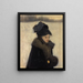 Vrouw met bont - John Singer Sargent — ingelijst kunstwerk aan de muur
