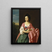 mevrouw Sylvester Gardiner, geboren Abigail Pickman, voorheen mevrouw William Eppes - John Singleton Copley — ingelijst kunstwerk aan de muur