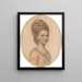 Lady George Sutton - John Smart — framed artwork on a wall