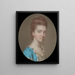 Portret van een dame - John Smart — ingelijst kunstwerk aan de muur
