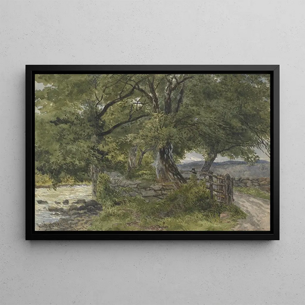 John Steeple - Lane by river BettwsYCoed North Wales.webp