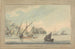 Ships off the coast of Amalfi - John Thomas Serres — artwork view