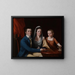 van Jonathan Trumbull Jr. met mevrouw Trumbull Eunice Backus en Faith Trumbull - John Trumbull — ingelijst kunstwerk aan de muur