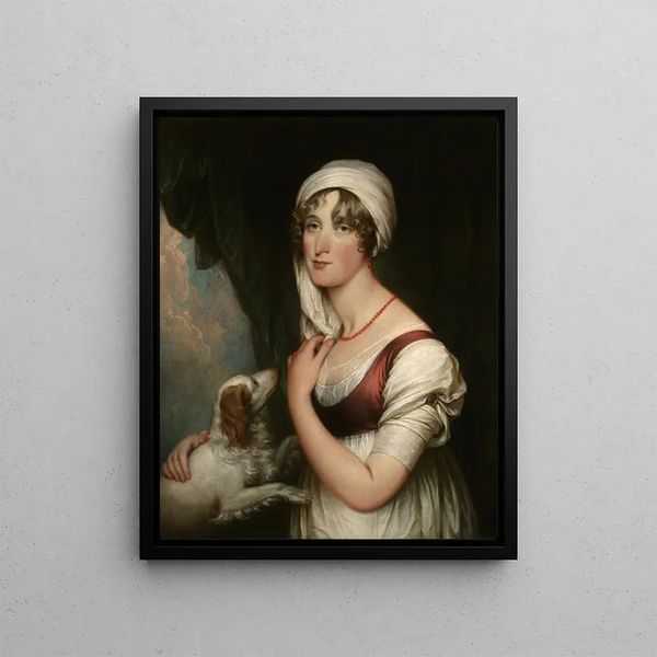 John Trumbull - Sarah Trumbull with a Spaniel.webp