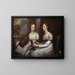 Les demoiselles Mary et Hannah Murray - John Trumbull — ingelijst kunstwerk aan de muur