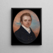 Gentleman aux cheveux roux courts - John Turmeau — ingelijst kunstwerk aan de muur