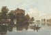 van een kasteel aan de waterkant - John Varley — weergave van het kunstwerk