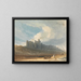 Kasteel van Bamburgh, Northumberland - John Varley — ingelijst kunstwerk aan de muur