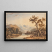Pont de Beddgelert met Snowdon op de achtergrond - John Varley — ingelijst kunstwerk aan de muur