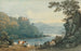 Château de Berry Pomeroy Devon - John Varley — weergave van het kunstwerk