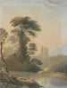 Vue de Capriccio sur la Tamise près de Windsor - John Varley — weergave van het kunstwerk