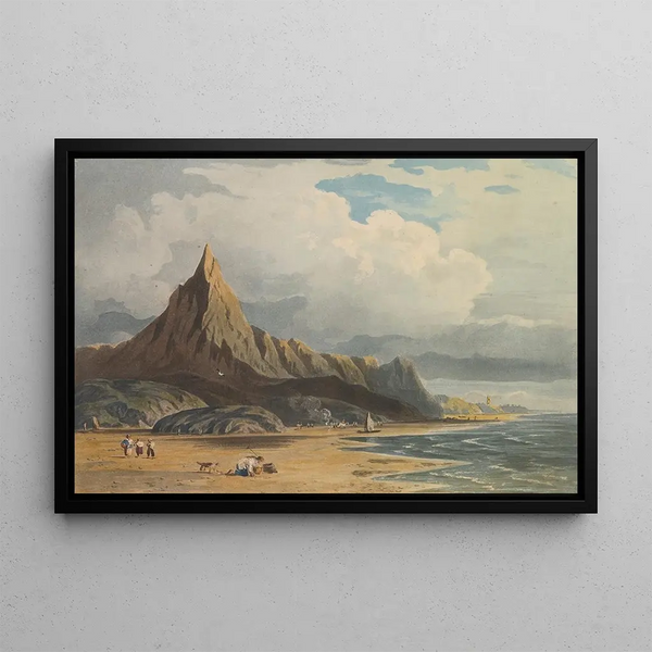 John Varley - Figures On The Beach At Barmouth North Wales.webp
