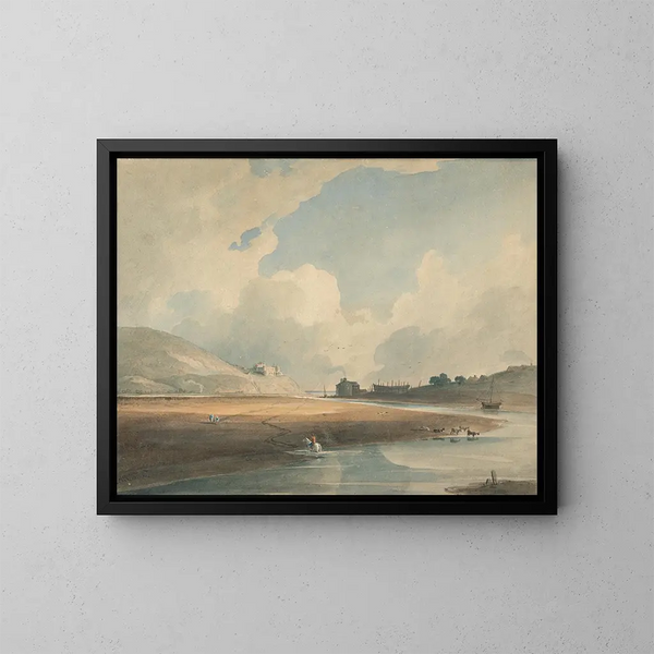 Château de Harlech et traversée de Twgwyn - John Varley — framed artwork on a wall