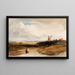 Klein landschapsschilderij - John Varley — ingelijst kunstwerk aan de muur