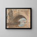 Onder de Ouse-brug terwijl hij zwemt - John Varley — ingelijst kunstwerk aan de muur