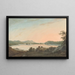 Het meer Windermere vanaf Calgarth met Belle Isle - John Warwick Smith — ingelijst kunstwerk aan de muur