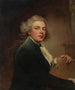 portret van de kunstenaar op half lengte met een portfolio - John Westbrooke Chandler — weergave van het kunstwerk