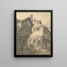 Oude huizen in St. Albans - John Whichelo — ingelijst kunstwerk aan de muur