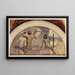 Fresque Hiërogliefen uit Egypte in de Serie Evolutie van het Boek - John White Alexander — ingelijst kunstwerk aan de muur