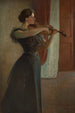 Portrait de Kathleen Cowan - John White Alexander — weergave van het kunstwerk