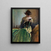 Studie in zwart en groen - John White Alexander — ingelijst kunstwerk aan de muur