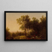 Eenzaamheid - John William Casilear — ingelijst kunstwerk aan de muur