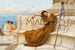 Een Bacchus Priesteres - John William Godward — weergave van het kunstwerk