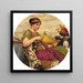 Een luxe editie - John William Godward — ingelijst kunstwerk aan de muur