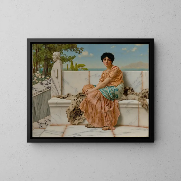 Reverie - John William Godward — framed artwork on a wall