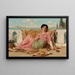 L rustige huisdier - John William Godward — ingelijst kunstwerk aan de muur