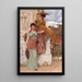 En attendant de processie - John William Godward — ingelijst kunstwerk aan de muur
