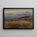 Wheat Field at Sunset - John William Inchbold — framed artwork on a wall