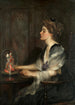 Portrait de Christiana Lily Macdonald - John William Schofield — weergave van het kunstwerk