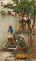Un Jardin d'orangers - John William Waterhouse — weergave van het kunstwerk