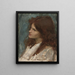 Hoofd van een meisje - John William Waterhouse — ingelijst kunstwerk aan de muur