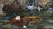 Studie voor nimfen die de kop van Orpheus vinden - John William Waterhouse — weergave van het kunstwerk