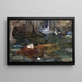 Studie voor nimfen die de kop van Orpheus vinden - John William Waterhouse — ingelijst kunstwerk aan de muur