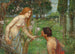 Studie voor Phyllis en Démophon - John William Waterhouse — weergave van het kunstwerk