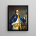 British Navy Officer Painting unidentified - John Wollaston — framed artwork on a wall