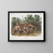 van een jonge vrouwelijke puma - John Woodhouse Audubon — ingelijst kunstwerk aan de muur