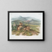 Lièvre de Nuttall mâle taille naturelle - John Woodhouse Audubon — ingelijst kunstwerk aan de muur