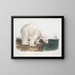 Beer Poolhond man - John Woodhouse Audubon — ingelijst kunstwerk aan de muur