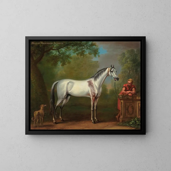 L'Arabien au cou ensanglanté - John Wootton — framed artwork on a wall