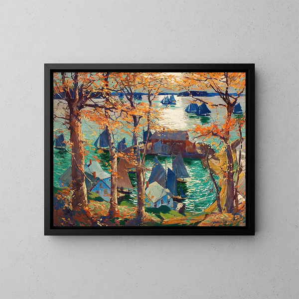 Emporté par la brise - Jonas Lie — framed artwork on a wall