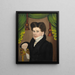 De man met een pen - Jonas Welch Holman — ingelijst kunstwerk aan de muur
