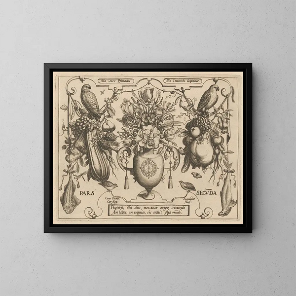 Archetypes en studies van vader Georgius Hoefnagel Pl25 - Joris Hoefnagel — ingelijst kunstwerk aan de muur