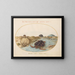 Planche 1 Twee kaaimanschildpadden of groene schildpadden, een muskusrat en schelpen - Joris Hoefnagel — ingelijst kunstwerk aan de muur