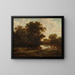 Landschap met zwemmers - Joris van der Haagen — ingelijst kunstwerk aan de muur