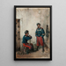 Twee soldaten - José Benlliure y Gil — ingelijst kunstwerk aan de muur