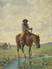 Een cowboy - José Bouchet — weergave van het kunstwerk